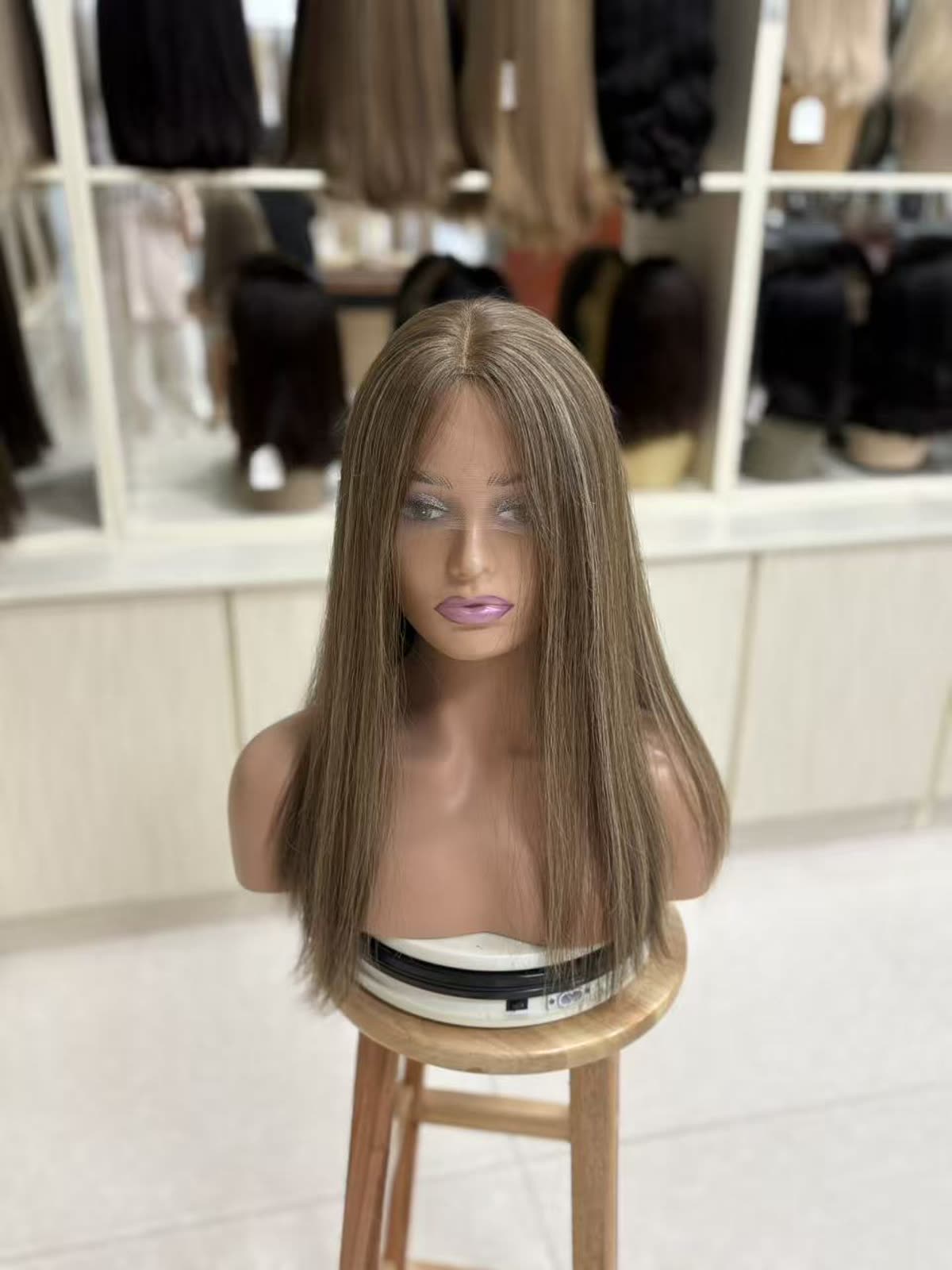WY-4764-4-6-8-16 — 16" European Virgin Hair HD Lace Wig