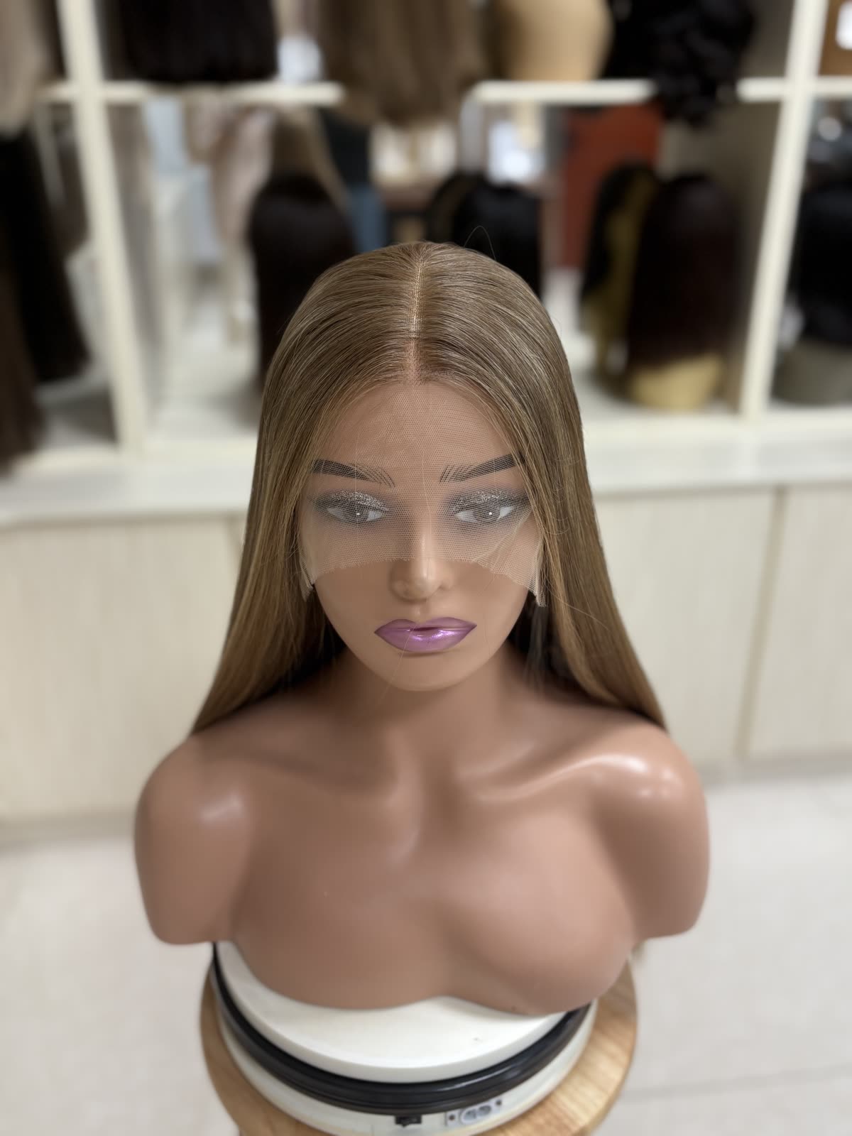 WY-4766-6-500C-60C — 20" European Virgin Hair HD Lace Wig
